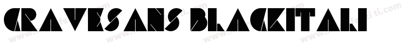 Cravesans Blackitali字体转换